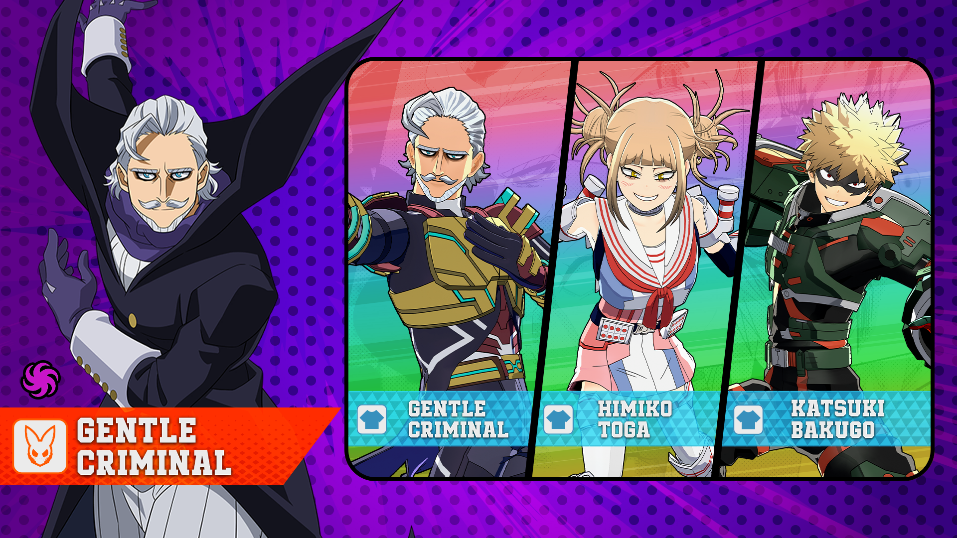 Character Roll: Original (S18) Gentle Criminal Underway!