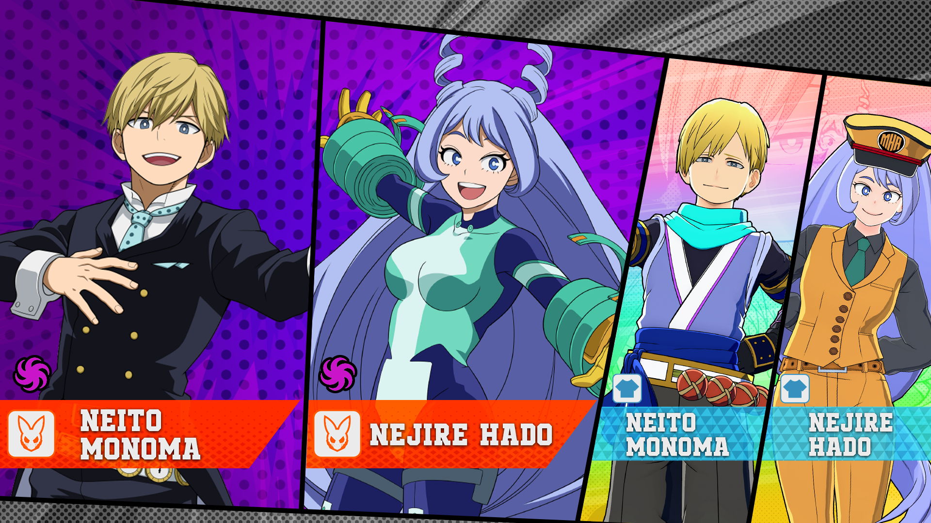 Character Roll: Original (S18) Monoma and Hado Underway!